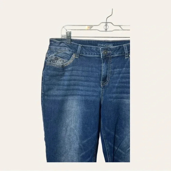 0497W. MAURICES MEDIUM‎ WASH DENIM JEANS SIZE 15/16 NON DISTRESSED - Picture 3 of 10
